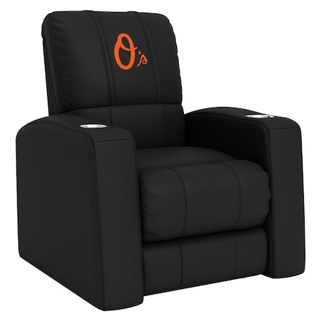 Dreamseat Relax Recliner with Baltimore Orioles Secondary Logo XZ418301RHTCDBLK-PSMLB20021